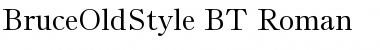 BruceOldStyle BT Roman Font
