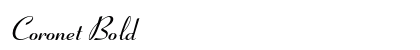 Coronet Bold Preview