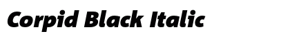 Corpid Black Italic Preview