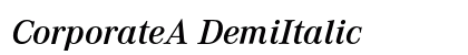 CorporateA DemiItalic preview