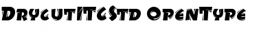 Drycut ITC Std Regular Font