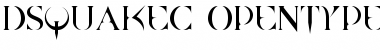 DS QuakeC Regular Font