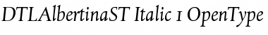 DTL Albertina ST Italic Font