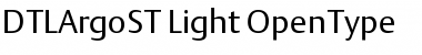 DTLArgoST Light Font