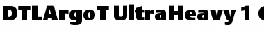 DTL Argo T Ultra Heavy Font