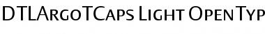 DTLArgoTCaps Light Font