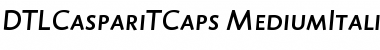 DTLCaspariTCaps MediumItalic Font