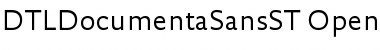 DTLDocumentaSansST Regular Font DTLDocumentaSansST Regular Font