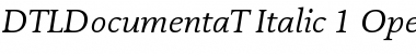 DTL Documenta Font