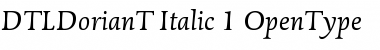 DTL Dorian T Italic Font