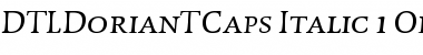 DTL Dorian T Caps Italic Font DTL Dorian T Caps Italic Font