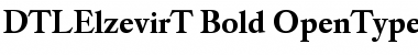 DTLElzevirT Bold Font