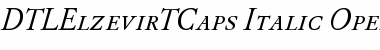 DTLElzevirTCaps Italic Font
