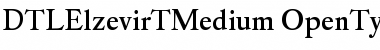 DTLElzevirTMedium Regular Font