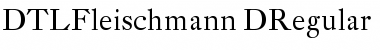 DTL Fleischmann Font