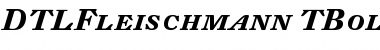 DTL Fleischmann T Bold Italic Caps Font