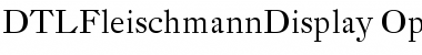 DTL Fleischmann Display Regular Font