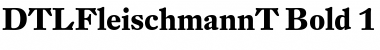 DTL Fleischmann Font