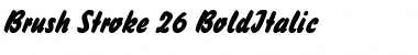 Brush Stroke 26 Font