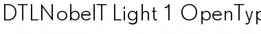 DTL Nobel Font