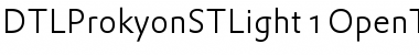 DTLProkyonSTLight Regular Font
