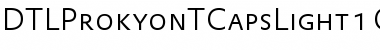 DTLProkyonTCapsLight Regular Font DTLProkyonTCapsLight Regular Font