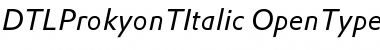 DTLProkyonT Regular Font DTLProkyonT Regular Font