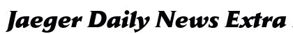Jaeger Daily News Extra Bold Italic Preview