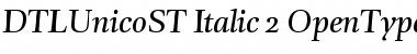 DTLUnicoST Font