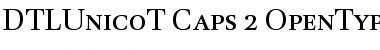DTLUnicoT-Caps Regular Font
