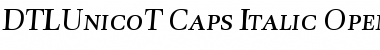 DTLUnicoT-Caps Italic Font