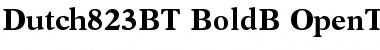 Dutch 823 Bold Font