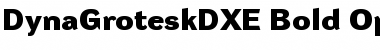 DynaGrotesk DXE Bold Font