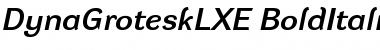 DynaGrotesk LXE Bold Italic Font