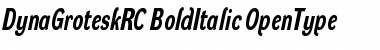 DynaGrotesk RC Bold Italic Font