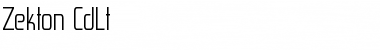 Download Zekton CdLt Font