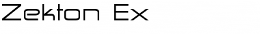 Zekton Ex Regular Font