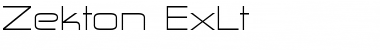 Zekton ExLt Regular Font