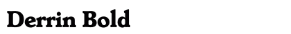 Derrin Bold preview