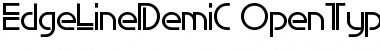 EdgeLineDemiC Regular Font