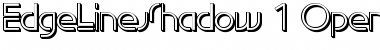 EdgeLineShadow Font