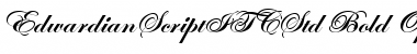 Edwardian Script ITC Std Bold Font
