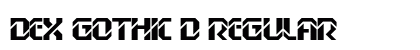 Dex Gothic D Regular preview