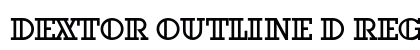 Dextor Outline D Regular preview