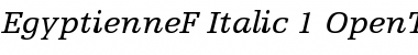Egyptienne F 56 Italic Font