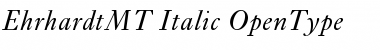 Ehrhardt MT Italic Font Ehrhardt MT Italic Font