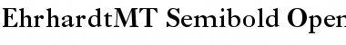 Ehrhardt MT Semibold Font Ehrhardt MT Semibold Font