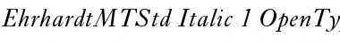 Ehrhardt MT Std Font