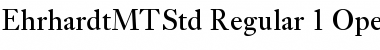 Ehrhardt MT Std Regular Font