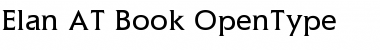 Elan AT Book Regular Font Elan AT Book Regular Font